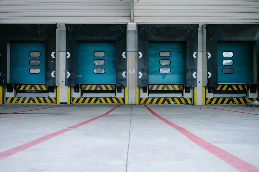 Truck Bays & Dock Lines in a warehouse