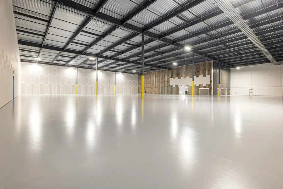 Epoxy Warehouse Linemarking in a warehouse
