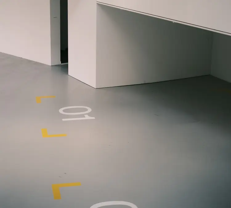 Warehouse floor linemarking
